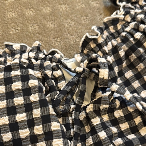 Black and White Gingham swimsuit - Picture 2 of 4